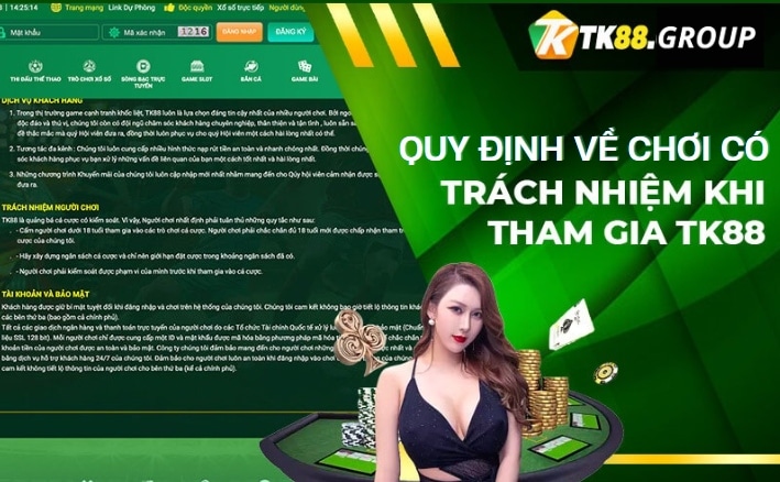 Những quy định về việc chơi có trách nhiệm tại TK88